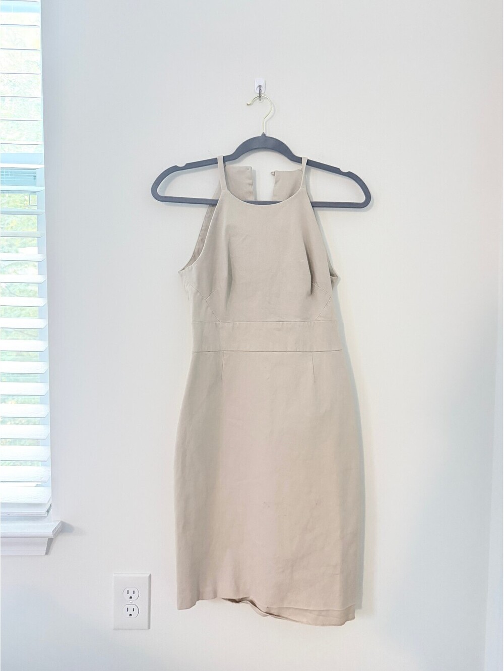 Banana Republic Petite Beige Linen Blend Sheath Dress| Size:6